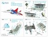 Quinta Studio QD32142 MiG-29 9-13 Fulcrum C 3D-Printed & coloured Interior on decal paper (Trumpeter) 1/32